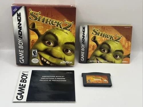 Shrek 2 GameBoy Advance GBA Complete CIB Tested & Working