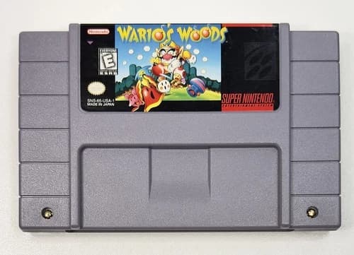 Wario's Woods (Super Nintendo, SNES, 1994) AUTHENTIC! CART ONLY! NICE!