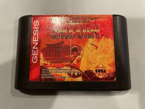 SAMURAI SHODOWN - Sega Genesis SNK/Takara Arcade Video Game (Cart Only) - WORKS!
