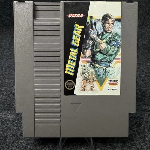 Metal Gear NES Nintendo Entertainment System Ultra Games Cartridge Tested Retro