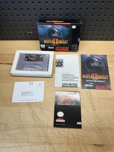 Mortal Kombat II 2 (SNES) Super Nintendo CIB Complete 1994 Acclaim RARE