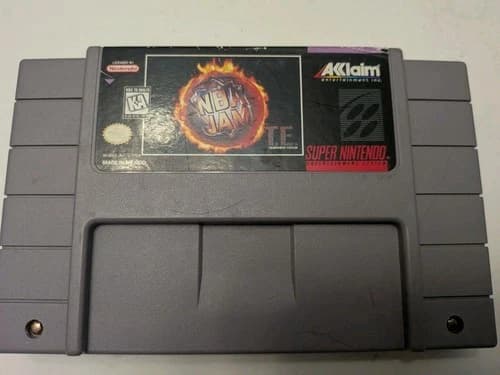 NBA Jam Tournament Edition Super Nintendo SNES Tested Authentic Cartridge