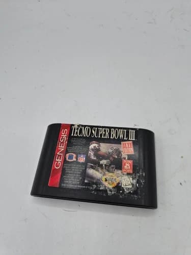 Tecmo Super Bowl III 3 Final Edition (Sega Genesis) Cart Only Tested