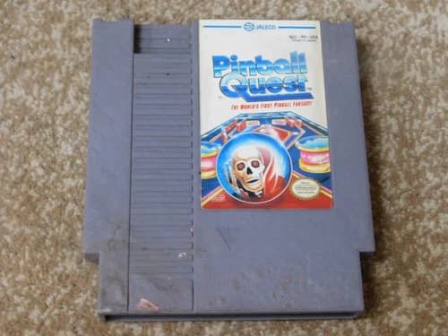 1985 Pinball Quest Video Game Jaleco Nintendo NES