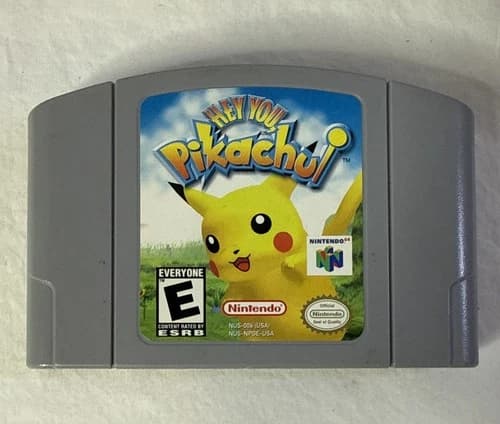 Hey You Pikachu (Nintendo 64, 1999) *READ DESC* Tested & Works / Authentic - N64