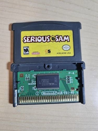 Serious Sam (Nintendo Game Boy Advance, GBA) - Authentic - Tested Works