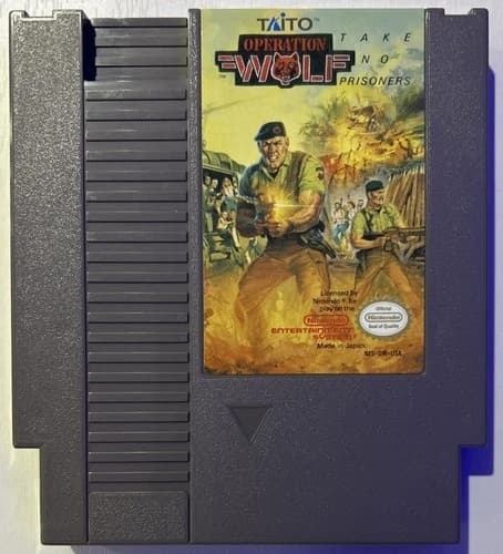 Operation Wolf (Nintendo, 1989) NES Authentic! Tested & Working