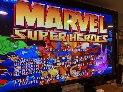 MARVEL SUPER HEROES Capcom PLAYSTATION 1 PS1 GAME ~ DISC ONLY ~