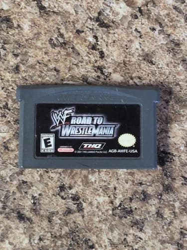WWF Road to WrestleMania Game Boy Advance GBA Authentic Tested Wrestling Game