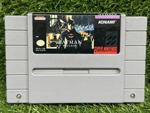 Super Nintendo SNES Batman Returns Game 1993 Konami Authentic Clean Tested