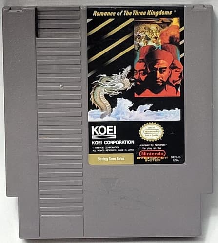 Romance of the Three Kingdoms Nintendo Nes KOEI