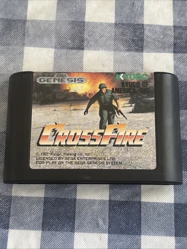 CrossFire (Sega Genesis, 1991) Cart Only Tested & Working