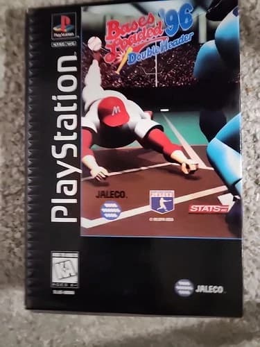 Bases Loaded 96: Double Header (Sony PlayStation 1, 1995) CIB Tested And Works