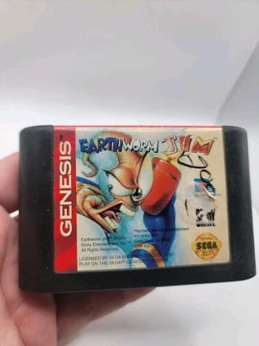 Earthworm Jim (Sega Genesis, 1994) Cartridge Only!
