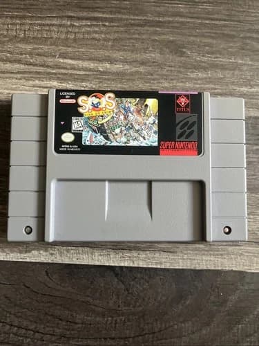 S.O.S Sink or Swim SNES Game Cartridge Only (Super Nintendo)