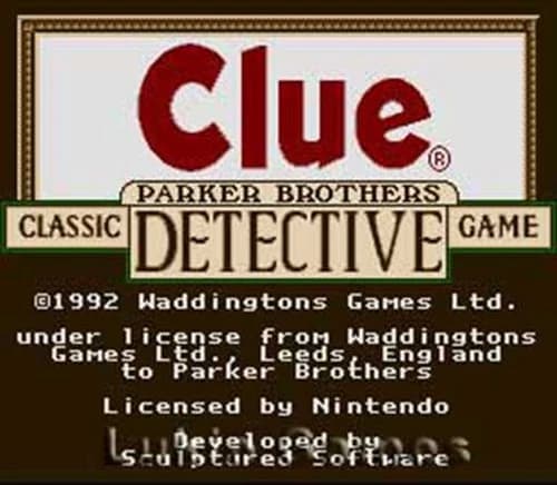 Clue - SNES Super Nintendo Game