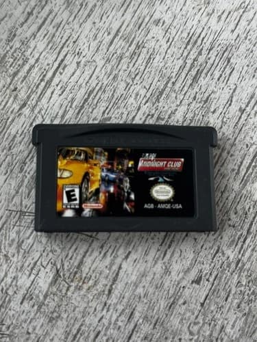Midnight Club Street Racing Nintendo Game Boy Advance GBA 2001 Authentic Tested