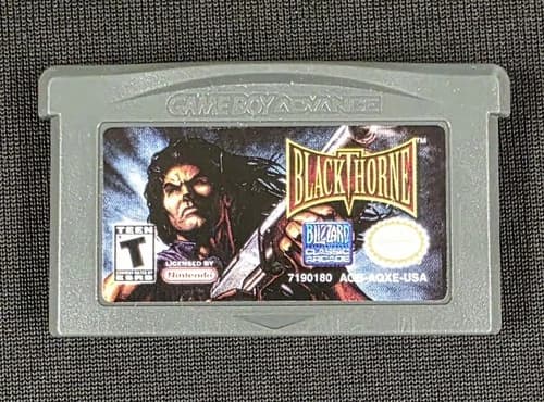 Blackthorne (Nintendo Game Boy Advance, GBA, Blizzard) Cartridge Tested