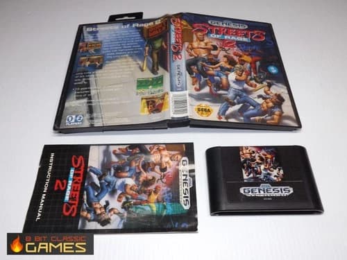 Streets of Rage 2 - COMPLETE BOX - Sega Genesis - FAST SHIPPING! 58a