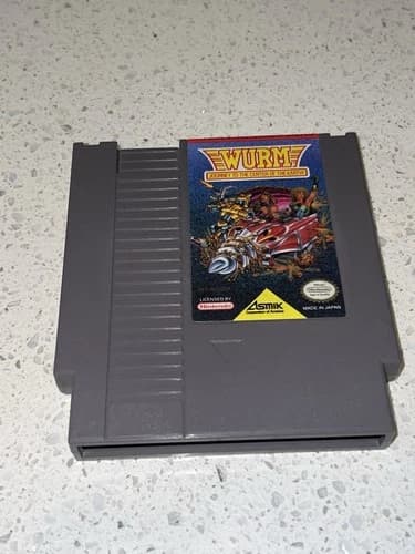 WURM Journey To The Center Of The Earth NES, Tested And Works