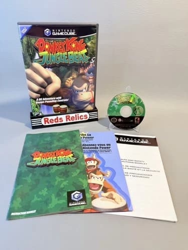 Donkey Kong Jungle Beat (Nintendo GameCube, 2005) CIB - Pristine Condition