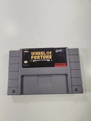 Wheel of Fortune Deluxe Edition (Nintendo SNES) Cartridge Only, Tested