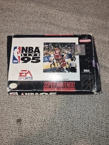 NBA Live 95 Super Nintendo Entertainment System 1994 SNES CIB Complete