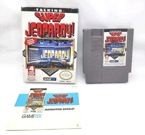 VTG Talking Super Jeopardy - Authentic NES Cartridge CIB