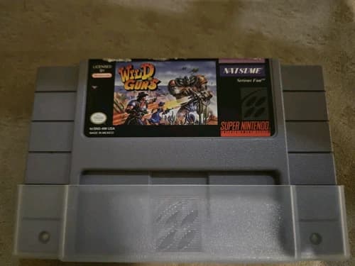 Wild Guns Super Nintendo SNES Authentic Tested & Working