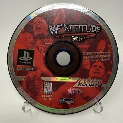 WWF Attitude (PlayStation 1 PS1) Disc Only Tested and Working