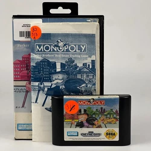 Monopoly - Sega Genesis Game - CIB Complete in Box