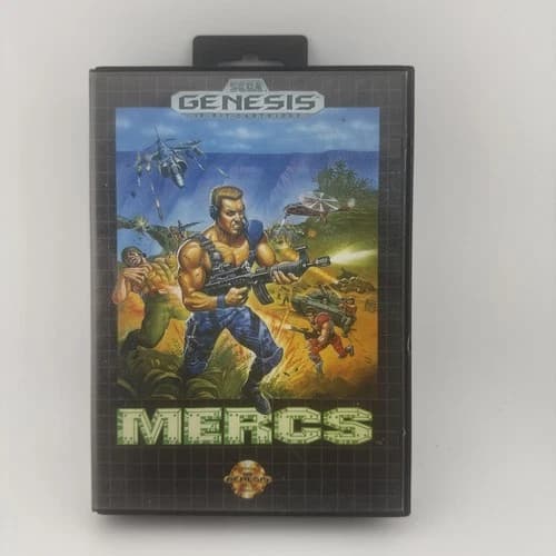 Mercs (Sega Genesis, 1991) CIB With Case And Manual - Tested