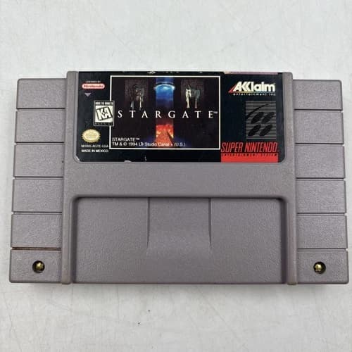 Stargate (Super Nintendo Entertainment System, SNES, 1995) Game Cartridge Only