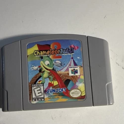 Sunsoft Chameleon Twist 2 Platformer Nintendo 64 N64 NTSC-U/C E