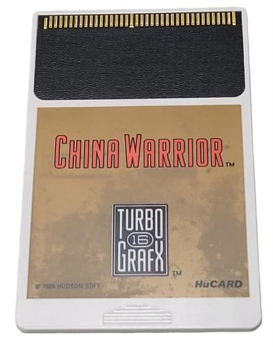 TurboGrafx-16 HuCard China Warrior HuCard Only Tested Working