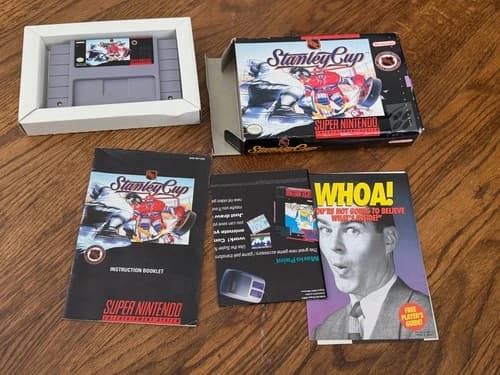 Super Nintendo SNES NHL Stanley Cup Game Complete in Box