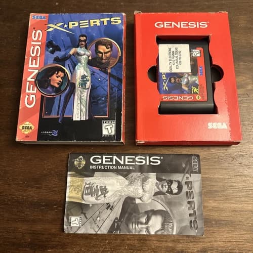 X-Perts (Sega Genesis 1995) Complete - Cardboard Variant - Tested - Authentic