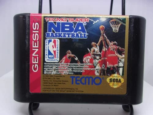 Tecmo Super NBA Basketball (Sega Genesis, 1993) Cartridge Only!