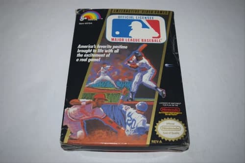 Major League Baseball Nintendo NES Video Game Complete in Box