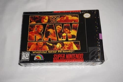 WWF Raw WWE (Super Nintendo SNES) Complete in Box CIB