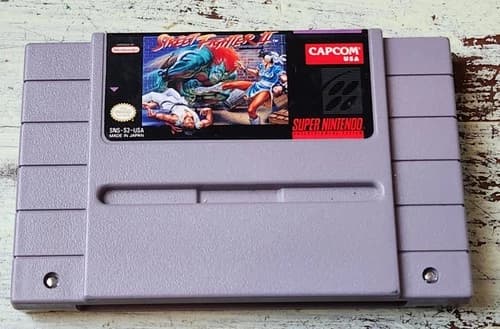 Street Fighter II SNES Super Nintendo Authentic USA Tested Clean Label Cart