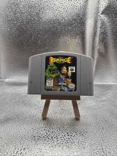 Rampage World Tour Nintendo 64 Tested Authentic Cartridge Cart Game N64