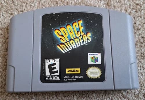 Space Invaders (Nintendo 64 N64, 1999) Cartridge Only