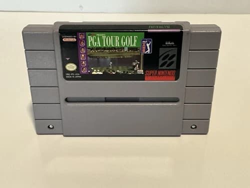 SNES PGA Tour Golf Super Nintendo Cartridge Tested Working