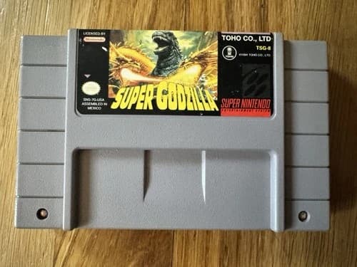 Super Godzilla (Super Nintendo SNES, 1993) Authentic. Tested