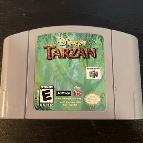 Disney's Tarzan (Nintendo 64 N64) Authentic Cartridge Only Tested
