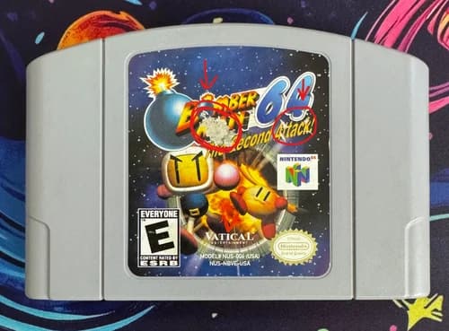 Bomberman 64: The Second Attack (Nintendo 64, 2000) N64 Authentic Tested !