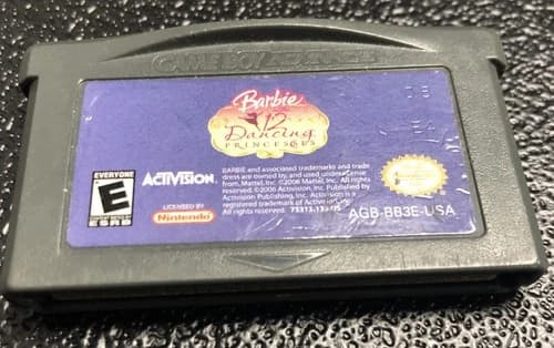 RZ Barbie in the 12 Dancing Princesses (Nintendo Game Boy Advance, 2006) Tested