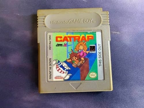 Catrap Cat Trap for Nintendo Game Boy Authentic Game