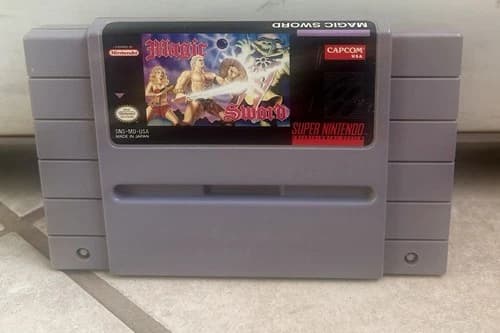 SNES Super Nintendo Capcom Magic Sword Game
